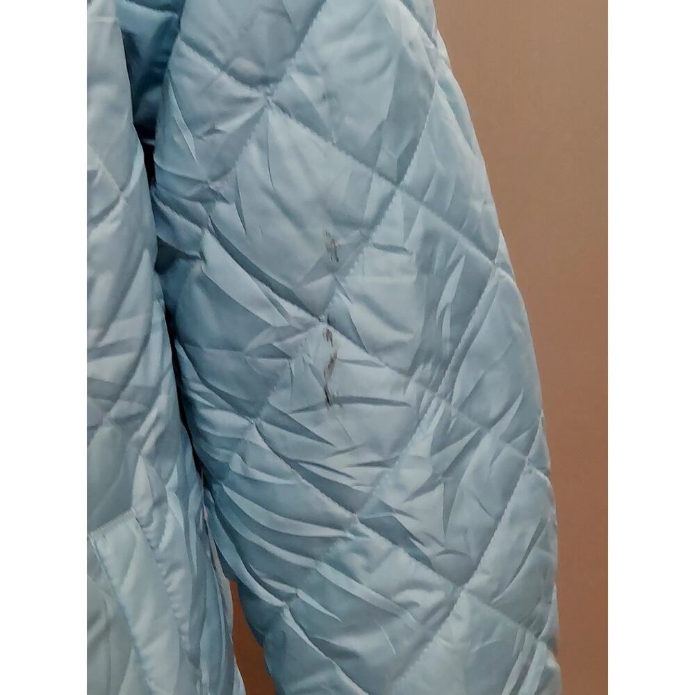 Columbia Womens Copper Crest Hooded Jacket Size M Blue Quilted Fleece Lined Coat - Picture 4 of 10